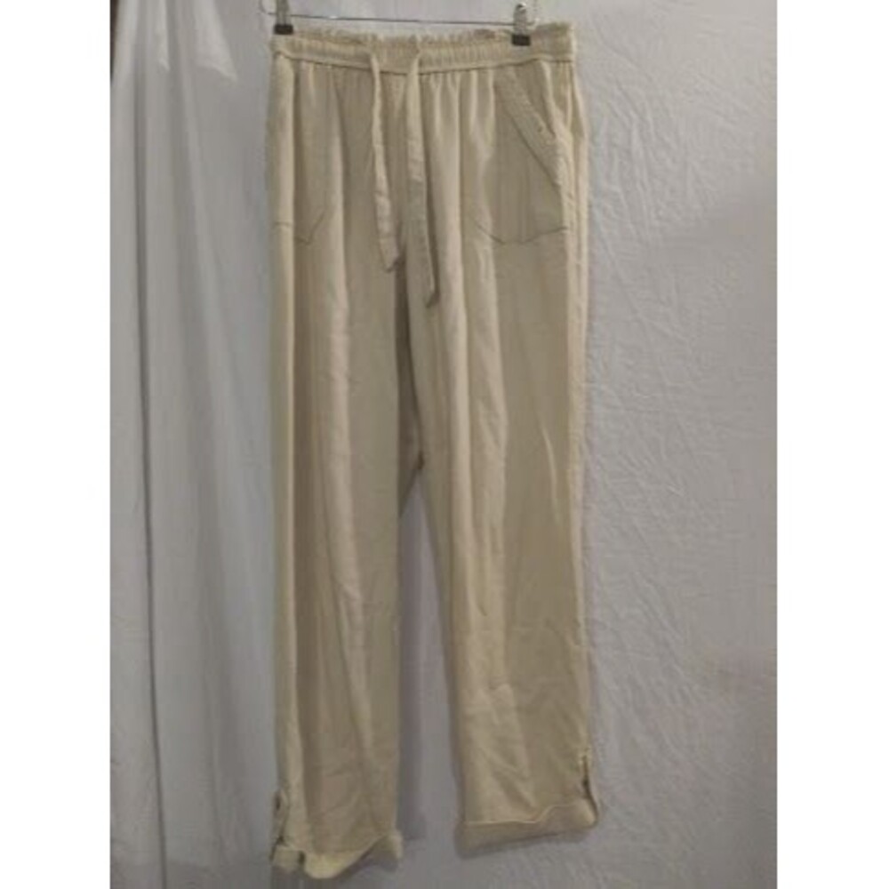 ☆Happily Grey Women’s Casual Beige Pants Size L .... #K
